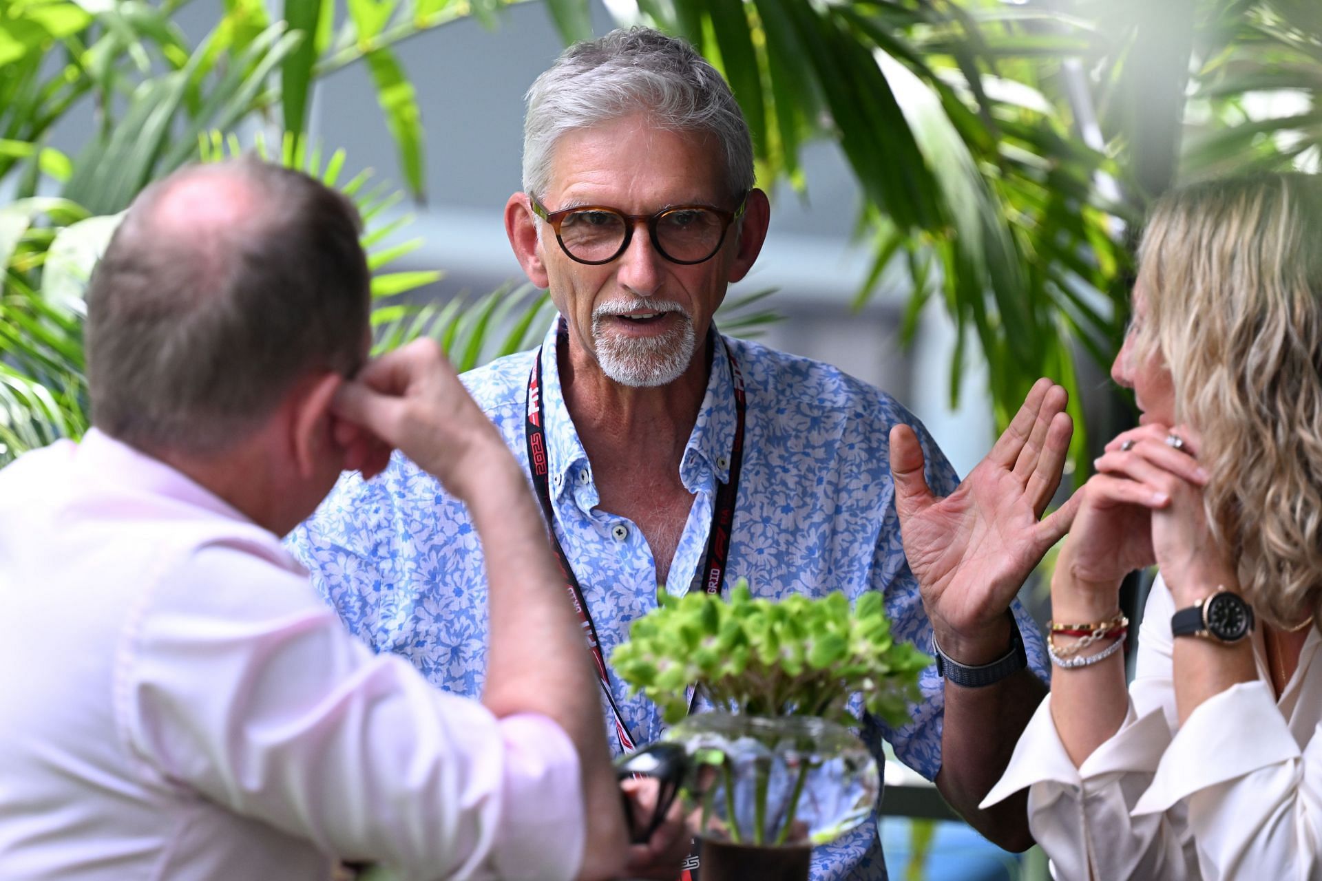 Damon Hill with Martin Brundle at the Miami Grand Prix - Source: Getty